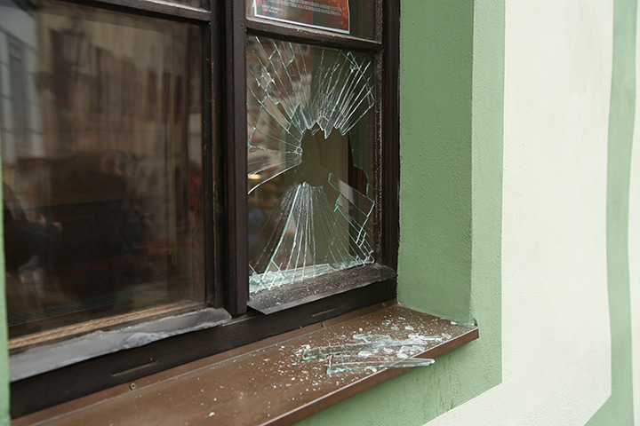 A2B Glass are able to board up broken windows while they are being repaired in Mosborough.
